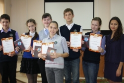 Муниципальный командный конкурс "Математические бои" (I место)